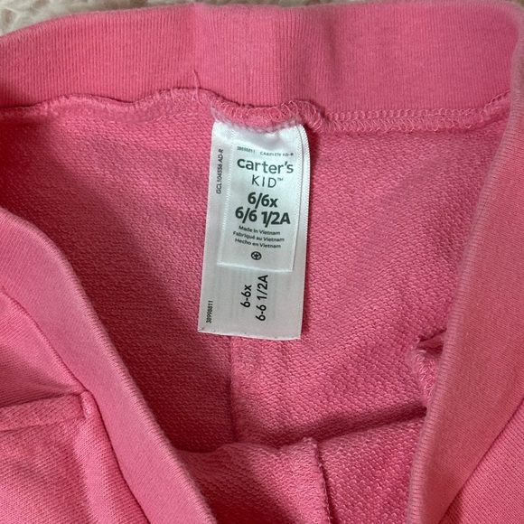 Carter's Pink Kids Sweatpants - Picture 2 of 2